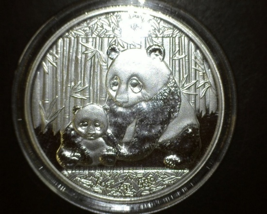 2012 Silver Panda Round Proof