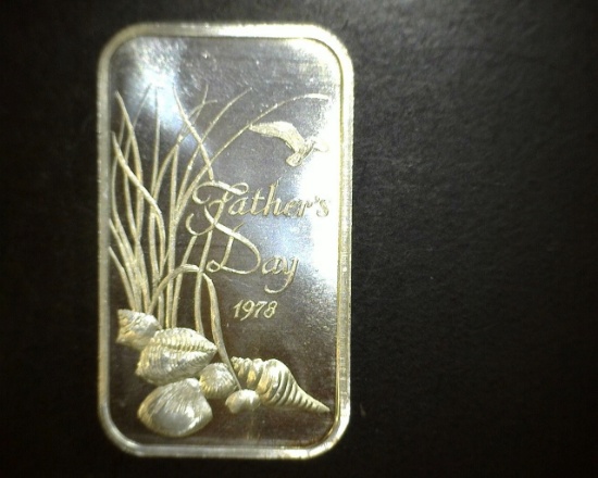 1978 1 oz. Silver Father's Day Bar