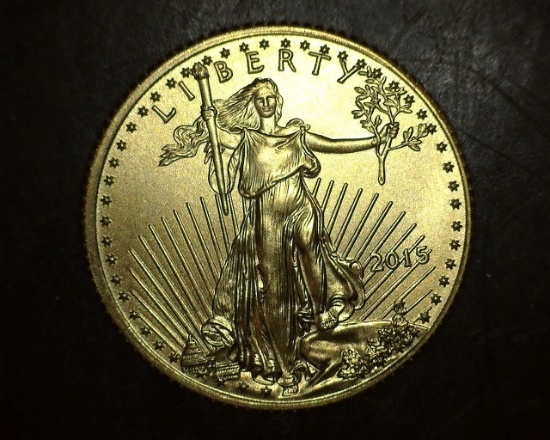 2015 $5 Gold 1/10 oz BU