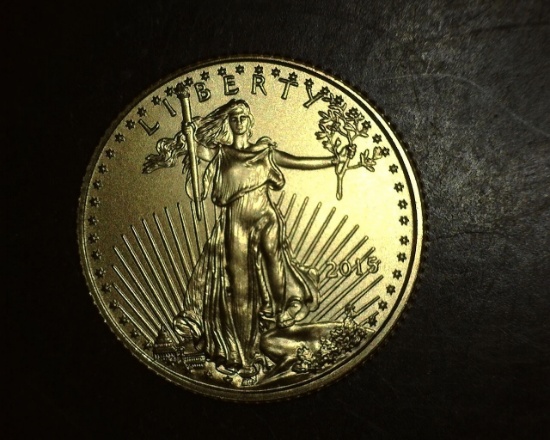 2015 $5 Gold 1/10 oz BU