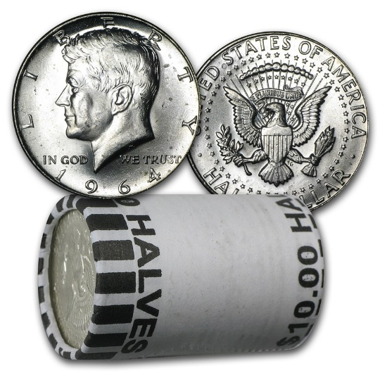 Roll 40% Silver Kennedy Halves BU