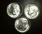 1952 P-D-S Lot of 3 Brilliant Uncirculated Dimes!