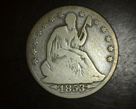 1853 O Seated Liberty Half Dollar