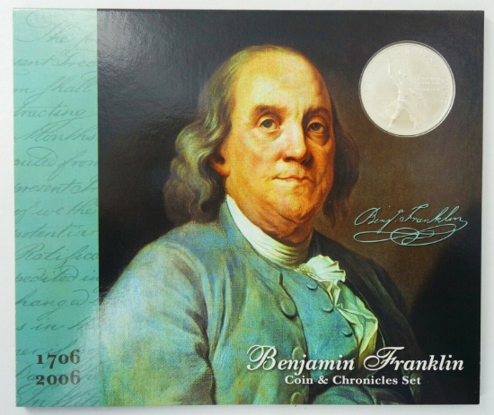 1706-2006 Benjamin Franklin Coin & Chronicles Set OGP