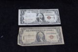 (2) 1935 $1 HAWAII Silver Certificate