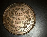 1841 Specie Payments Suspended May 10th 1837 Hard Times Token CH UNC