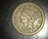 1852 Large Cent F