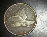 1858 Flying Eagle Cent Large Letters