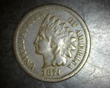 1874 Indian Head Cent F