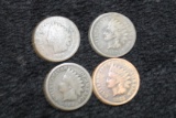 1864-1865-1867-1868 Indian Head Cents