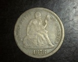 1878 Seated Liberty Dime F