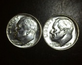 1963 P-D Lot of 2 Brilliant Uncirculated Dimes!