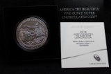 2014 America the Beautiful 5 oz. Silver Uncirculated Coin OGP