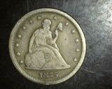 1875 S Twenty Cent 20c