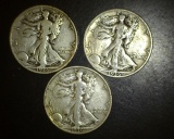 1936 p+d+s Walking Liberty Halves