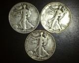 1938 p+ 1940 p+s Walking Liberty Halves