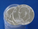 10-1976 40 % Silver Eisenhower Dollars BU