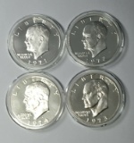 1971-1972-1973-1974 40% Silver Eisenhower Dollars PROOF