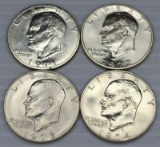 1971-1972-1973-1974 40% Silver Eisenhower Dollars BU