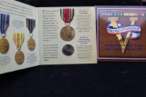 1991-1995 World War II 50th Anniversary Commemorative Coin & Victory Medal Set