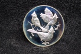 1973 Franklin Mint Cardinal #27 Robert's Birds Proof .925 2.3 oz. Silver Art Medal