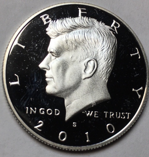 2010 90% Silver Kennedy Half Dollar Gem Proof Coin!