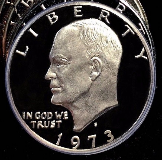 1973 Silver Eisenhower Ike Dollar Gem Proof Coin!