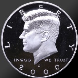 2000 90% Silver Kennedy Half Dollar Gem Proof Coin!