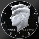 2004 90% Silver Kennedy Half Dollar Gem Proof Coin!