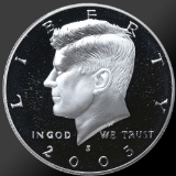 2005 90% Silver Kennedy Half Dollar Gem Proof Coin!