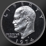 1974 Eisenhower Ike Dollar Gem Proof Coin!