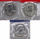 1981 P+D+S Susan B Anthony SBA Dollar BU Coins!