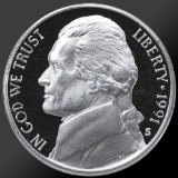 Roll of 1991 Proof Jefferson Nickels