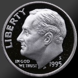 Roll of 1995 Proof Roosevelt Dimes