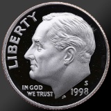 Roll of 1998 Proof Roosevelt Dimes