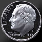 Roll of 1999 Proof Roosevelt Dimes