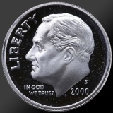 Roll of 2000 Proof Roosevelt Dimes