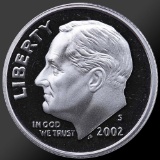 Roll of 2002 Proof Roosevelt Dimes