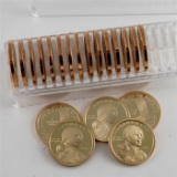 Roll of 2007 Proof Sacagawea Dollars