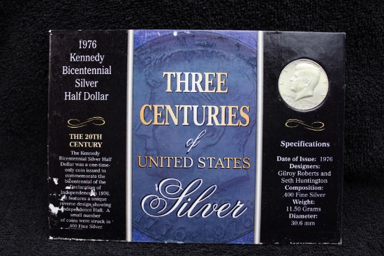 Three Centuries of United States Silver - The 20th Century Kennedy Silver Bicentennial Half Dollar