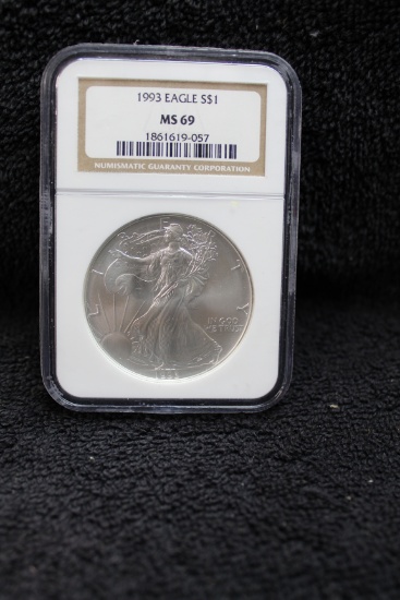 1993 1 oz. Silver American Eagle MS 69 NGC