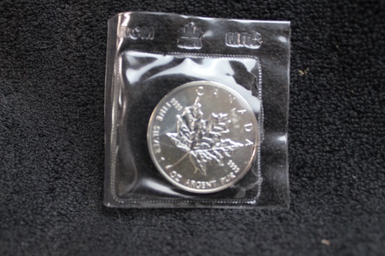 1989 $5 Canada 1 oz Silver RCM BU