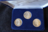 1879 S-1880 S -1881 S Morgan Dollars GEM BU++ Prooflike Custom Case