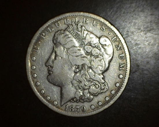 1879-CC Morgan Dollar F