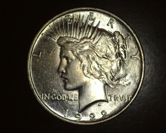 1922 Peace Dollar BU