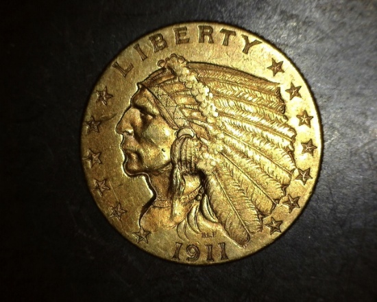 1926 $2 1/2 Gold Indian EF