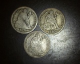 1876-1887S-1890 Seated Liberty Dimes