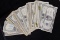 Lot of $75 Face Misc Notes Silver Certificates $1 & $5 Impaired