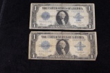2 - 1923 $1 Silver Certificate Large Notes