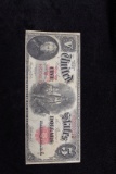1907 $5 Woodchoppers US Large Note